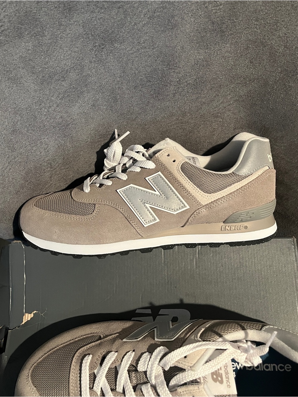 New Balance Men’s Sneakers 574 Gray Size 11.5 US - Picture 4 of 11